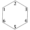 Hexágono formado por 6 cifras {GIF}